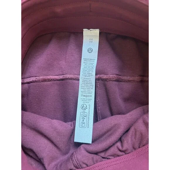 Lululemon Align Velvet Soft Jogger Pants Burgundy Xxs - Picture 8 of 12